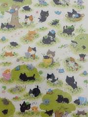 Cute Kawaii San-X Kutusita Nyanko Cat Sticker Sheet 2016 - for Planner Journal Scrapbook Craft