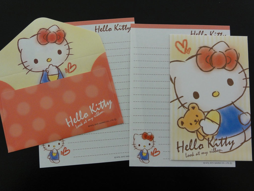 Cute Kawaii Sanrio Hello Kitty Mini Letter Sets - Stationery small Note Envelope