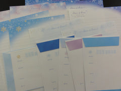 Cute Kawaii Kamio Shower of Snow Winter Letter Sets - Stationery Writing Paper Envelope Penpal