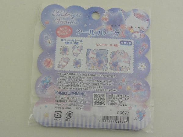rrrr Cute Kawaii Kamio Midnight Vanilla Rabbit Cat Flake Stickers Sack ...