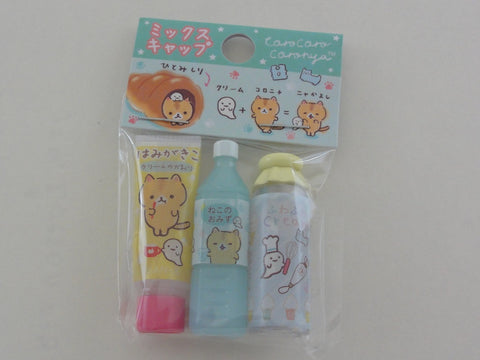 Cute Kawaii San-X CorocorocoroNya Warm Bread Cat Pencil Caps - A