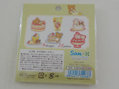 Cute Kawaii San-X Rilakkuma Bear Drop Seal Bits Style Flake Stickers Sack - G - for Journal Planner Agenda Craft Scrapbooking Collectible
