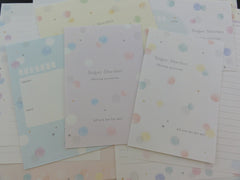 Cute Kawaii Kamio Sugar Sherbet Pastel Color Dots Letter Sets - Stationery Writing Paper Envelope Penpal
