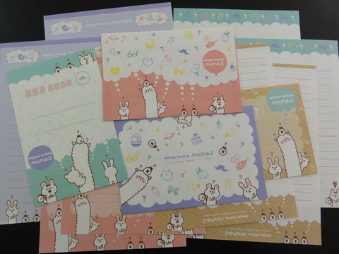 Cute Kawaii Q-Lia Moya Moya Animals Letter Sets - Stationery Writing Paper Envelope Penpal