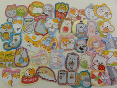 Cute Kawaii Hamster Hedgehog Squirrel Flake Stickers - 38 pcs - for Craft Journal Planner