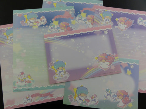 Cute Kawaii Little Twin Stars Unicorn Cupcake Cloud Letter Sets - Penpal Stationery Writing Paper Envelope Preowned
