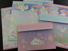 Cute Kawaii Little Twin Stars Unicorn Cupcake Cloud Letter Sets - Penpal Stationery Writing Paper Envelope Preowned