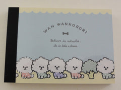 Cute Kawaii Crux Wankorori Dog Puppies Mini Notepad / Memo Pad - Stationery Design Writing Collection