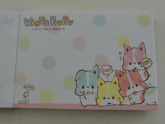 Cute Kawaii Crux Wanda Buru Dog Puppies Mini Notepad / Memo Pad - Stationery Design Writing Collection