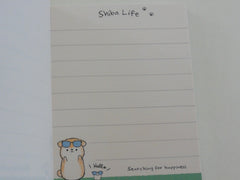 Cute Kawaii Kamio Shiba Life Dog Mini Notepad / Memo Pad - Stationery Design Writing Collection