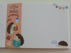 Cute Kawaii Q-Lia Hedgehog Little Bakery Mini Notepad / Memo Pad - Stationery Design Writing Collection