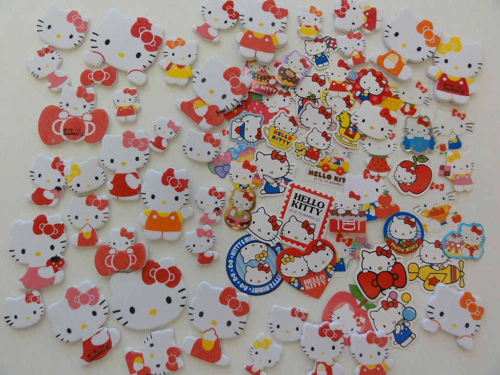 Sanrio Hello Kitty Flake Sack Stickers - 75 pcs
