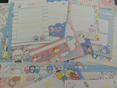San-X Mamegoma Seal Letter Writing Paper + Envelope Stationery Theme Set