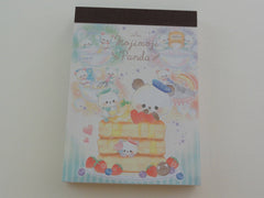 Cute Kawaii Crux Moji Panda Strawberry Pancake Mini Notepad / Memo Pad - Stationery Design Writing Collection