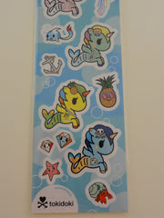 Cute Kawaii Tokidoki Mermicorno Unicorn and Mermaid Sticker Sheet - for Journal Planner Craft