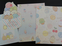 Kawaii Cute San-X Sumikko Gurashi Ice Cream Letter Sets - B - Writing Paper Envelope Stationery Penpal