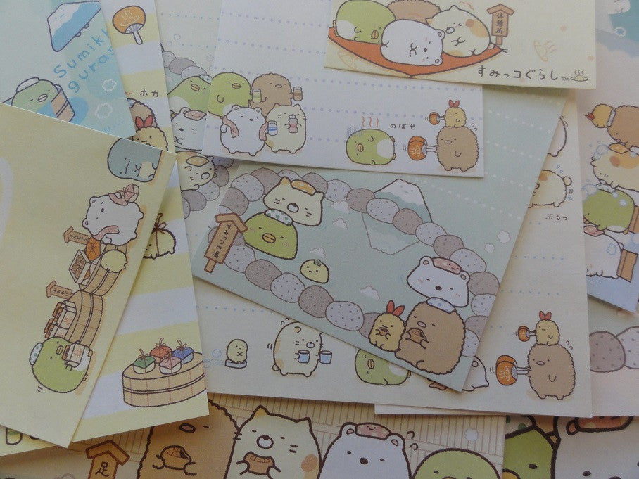 z San-X Sumikko Gurashi Spa Onsen Memo Note Paper Set