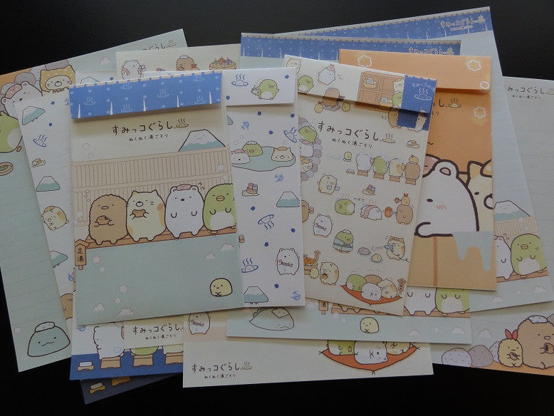 San-X Sumikko Gurashi Spa Onsen Letter Sets