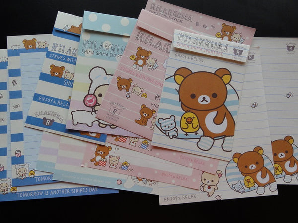 San-X Rilakkuma Bear Shima Letter Sets – Alwayz Kawaii