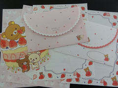 San-X Rilakkuma Bear Strawberry Letter Sets - B