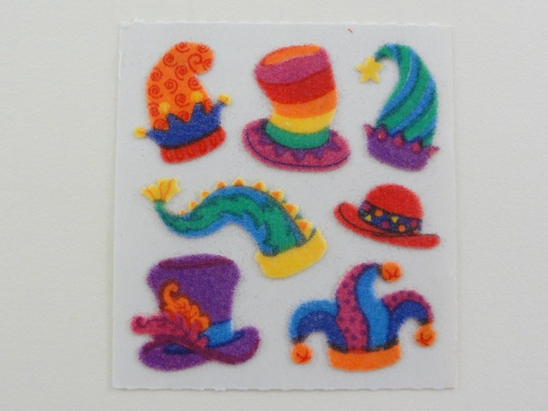 Sandylion Hats Fuzzy Sticker Sheet / Module - Vintage & Collectible