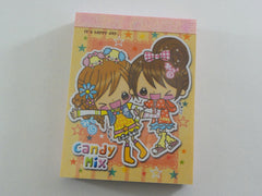 Cute Kawaii Q-Lia Candy Mix Girls Mini Notepad / Memo Pad - Vintage Rare Collectible - Stationery Design Writing