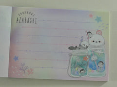 Cute Kawaii Crux Shombori Azarashi Seal Penguin Friends Mini Notepad / Memo Pad - C - Stationery Designer Paper Collection