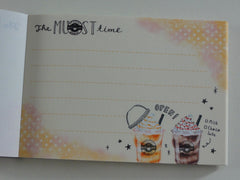 Cute Kawaii Crux Melty Cafe Frappe Donut Mini Notepad / Memo Pad - A - Stationery Design Writing Collection