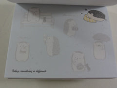 Kawaii Cute Kamio Hedgehog Harry Collection - B - Mini Notepad / Memo Pad - Stationery Designer Paper Collection