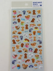 Cute Kawaii Mind Wave Dogs Puppies Sticker Sheet - for Journal Planner Craft