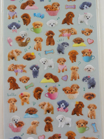 Cute Kawaii Mind Wave Dogs Puppies Sticker Sheet - for Journal Planner Craft