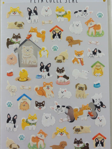 Cute Kawaii Crux Dogs Puppies Sticker Sheet - for Journal Planner Craft