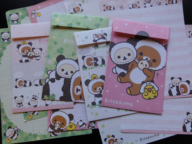 z San-X Rilakkuma Bear Panda Letter Sets - A