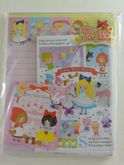 Cute Kawaii Kamio Fairy Tale World Letter Set Pack - Penpal Stationery Writing Paper Envelope
