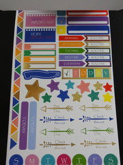 Cute Kawaii Planner Sticker Book - for Journal Diary Agenda Organizer Scrapbook
