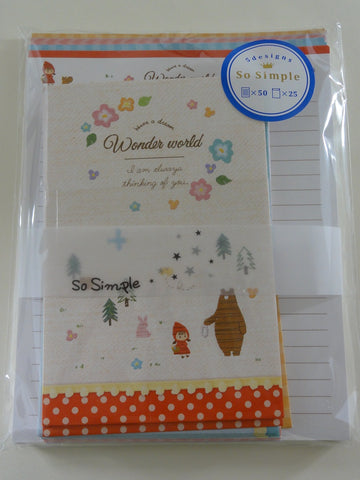 Cute Kawaii Crux Wonder Fairy Tale World Letter Set Pack - Stationery Writing Paper Penpal
