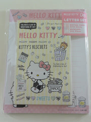 Cute Kawaii Hello Kitty Sweets Snacks Letter Set Pack - Stationery Writing Paper Envelope Penpal