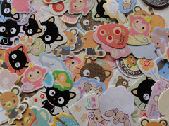 Sanrio Chococat Tenorikuma Cinnamoroll Chi Chai Monchan Flake Sack Stickers - 70 pcs