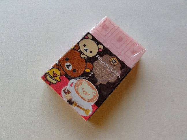 San-X Rilakkuma Chocolate and Coffee Eraser - Pink
