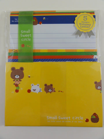 Cute Kawaii Q-Lia Bear Letter Set Pack - Stationery Writing Paper Penpal
