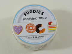 Cute Kawaii Mind Wave Foodies Washi / Masking Deco Tape - B - Sweet Cookies Cake Cupcakes Donut - for Scrapbooking Journal Planner Craft