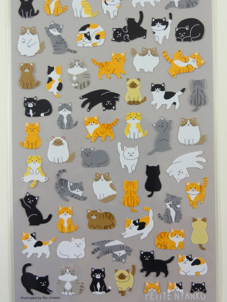 Cute Kawaii Mind Wave Cat Nap Happy Day Sticker Sheet - for Journal Pl –  Alwayz Kawaii
