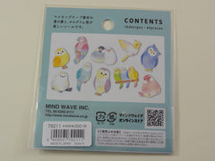 Cute Kawaii Mind Wave Birds Flake Stickers Sack - for Journal Agenda Planner Scrapbooking Craft