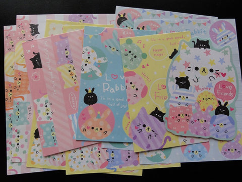 z Kamio Love Rabbit Cat Friends Letter Sets