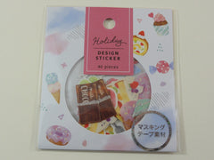 Cute Kawaii Mind Wave Sweets Food Flake Stickers Sack - for Journal Agenda Planner Scrapbooking Craft