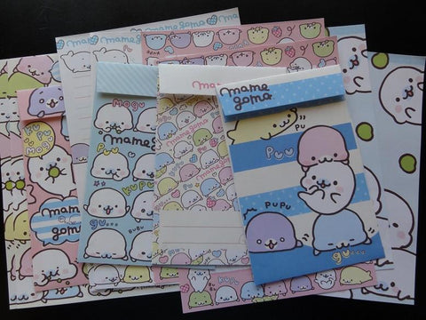 Cute Kawaii San-X Mamegoma Seals Letter Sets