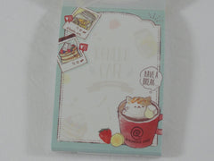 Cute Kawaii Crux Koneko Cafe Cat Love It Mini Notepad / Memo Pad - B - Stationery Design Writing Collection