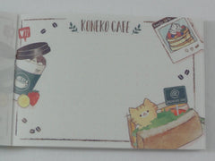 Cute Kawaii Crux Koneko Cafe Cat Love It Mini Notepad / Memo Pad - B - Stationery Design Writing Collection