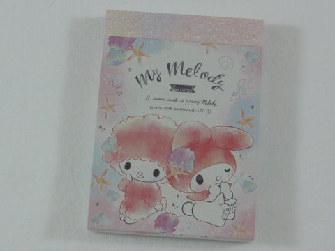 Cute Kawaii Sanrio My Melody Sea Shells Mini Notepad / Memo Pad - Stationery Design Writing Collection