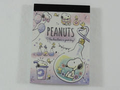 Cute Kawaii Snoopy Good Day Drinks Mini Notepad / Memo Pad - Stationery Design Writing Collection